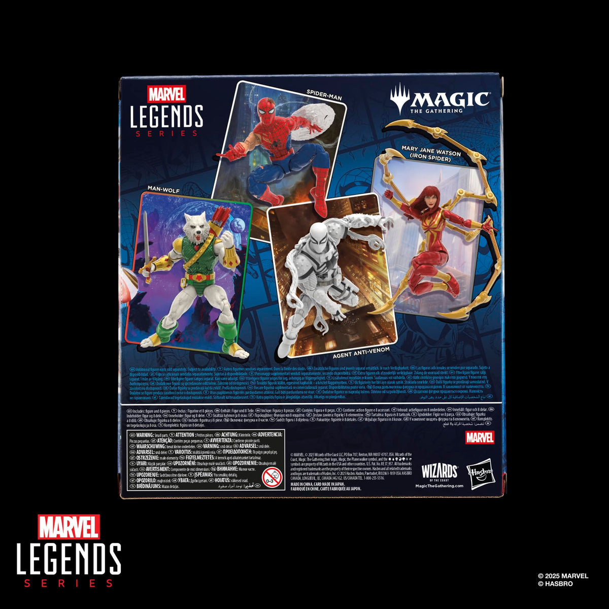 Spider-Verse themed display option with Marvel Legends figures.