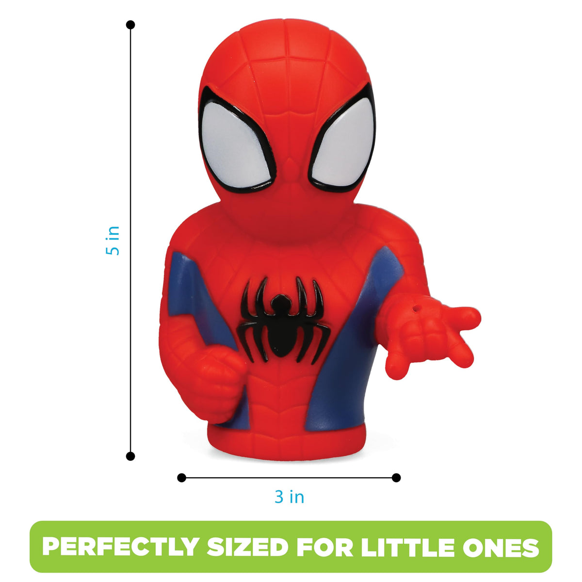Marvel Spidey and Friends bath squirter Miles Morales encourages imaginative bath play