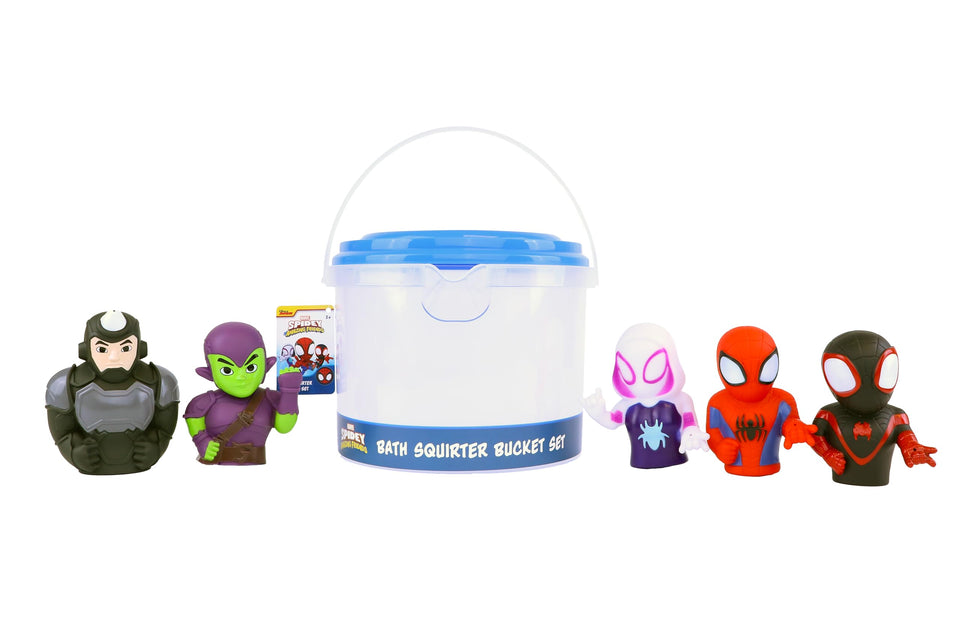 Marvel Spidey and Friends bath squirter with Spidey for splashy playtime