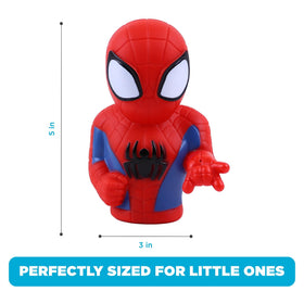 Marvel Spidey & Friends Ghost Spider squirter for squirt play and color learning.