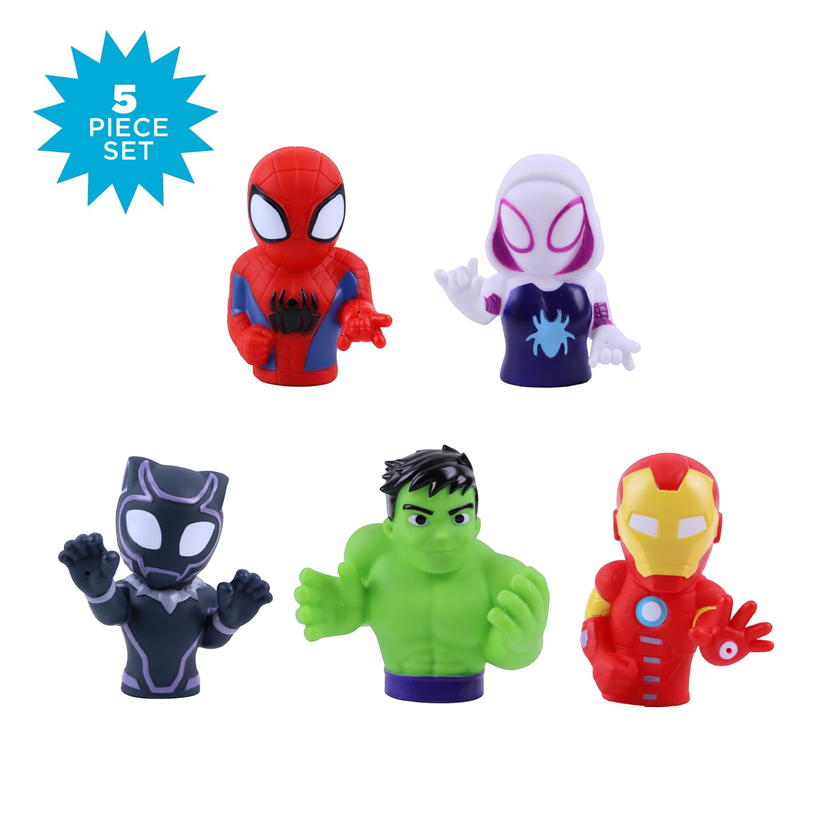 Marvel Spidey & Friends Iron Man squirter adds superhero action to bath play.