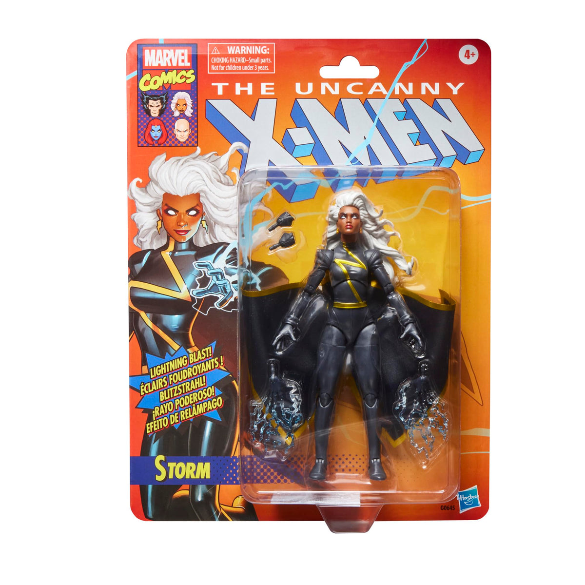 Storm action figure with comics-inspired design for authentic shelf presence
