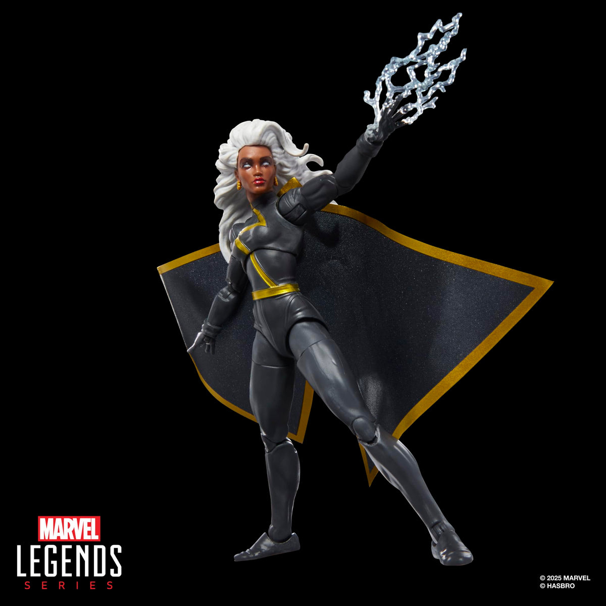 Retro blister packaging nod on Marvel Storm figure display