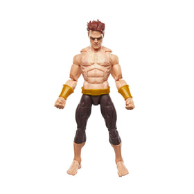 Marvel Legends Daimon Hellstrom accessories showcase including hands and trident