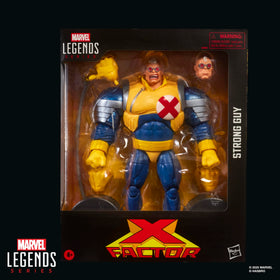 Marvel Strong Guy figure articulation pose showcases dynamic display options.