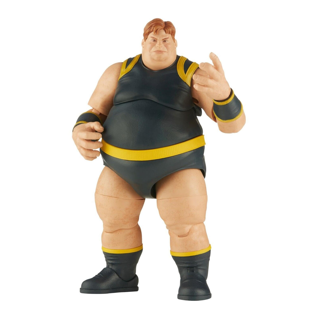 Marvel The Blob 6-inch articulation pose, easy to recreate dynamic scenes.