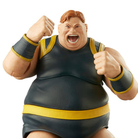 Marvel The Blob 6-inch diorama-ready display with other figures.