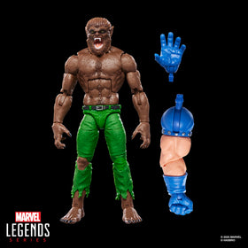 Marvel Werewolf by Night build-a-figure left hand included for arm customization.