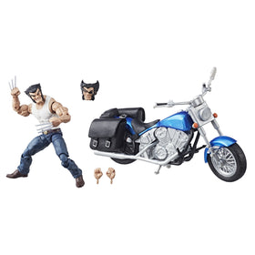 Marvel Wolverine 6-inch figure with motorcycle for dynamic play and display