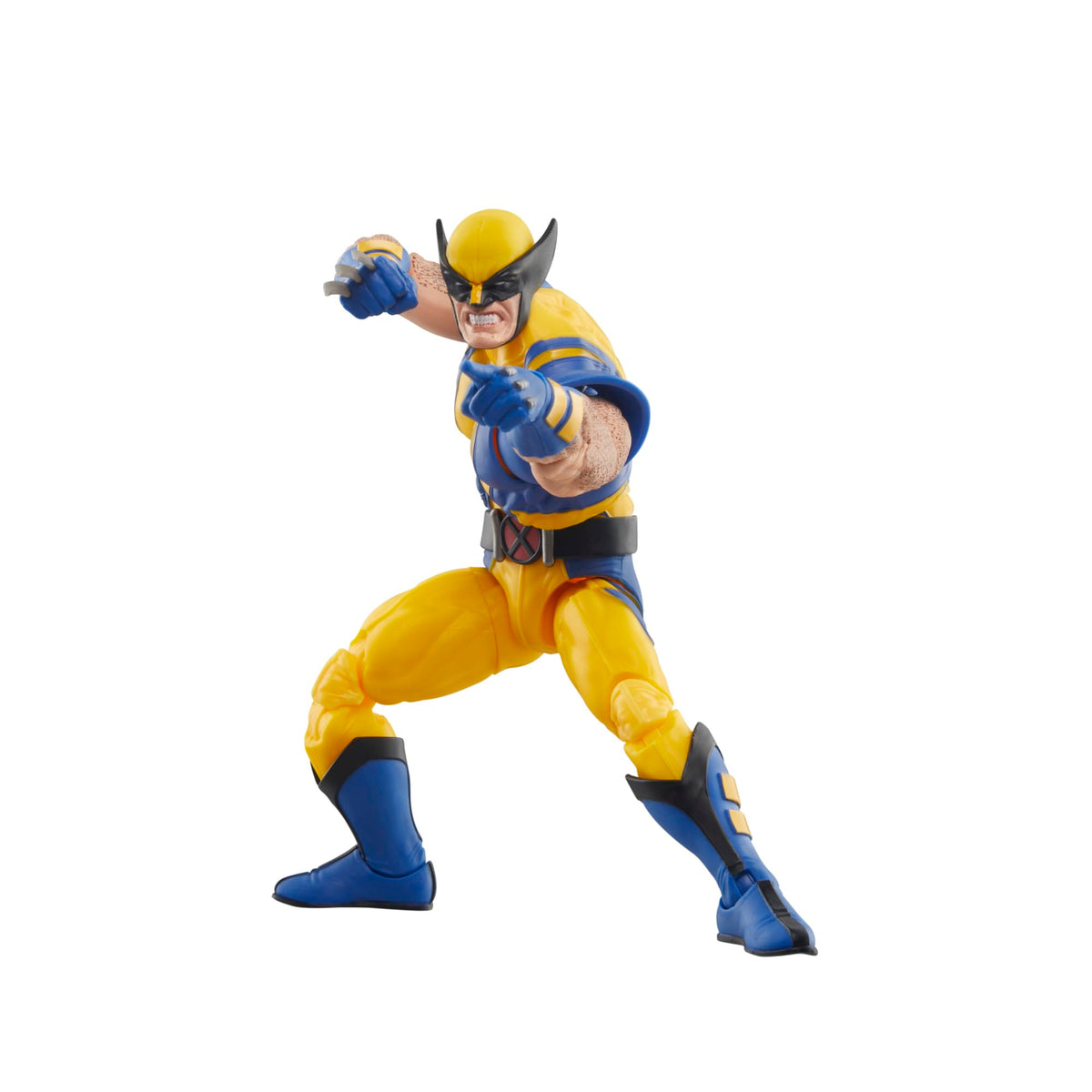 Marvel Wolverine 85th Anniversary figure on display stand with deco details.