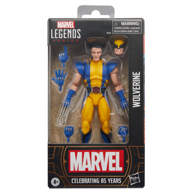 Marvel Wolverine 85th Anniversary figure articulation highlights dynamic poses on shelves.