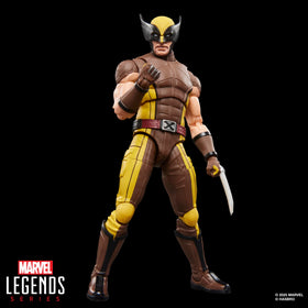 Marvel Wolverine brown suit neck piece adds display customization.