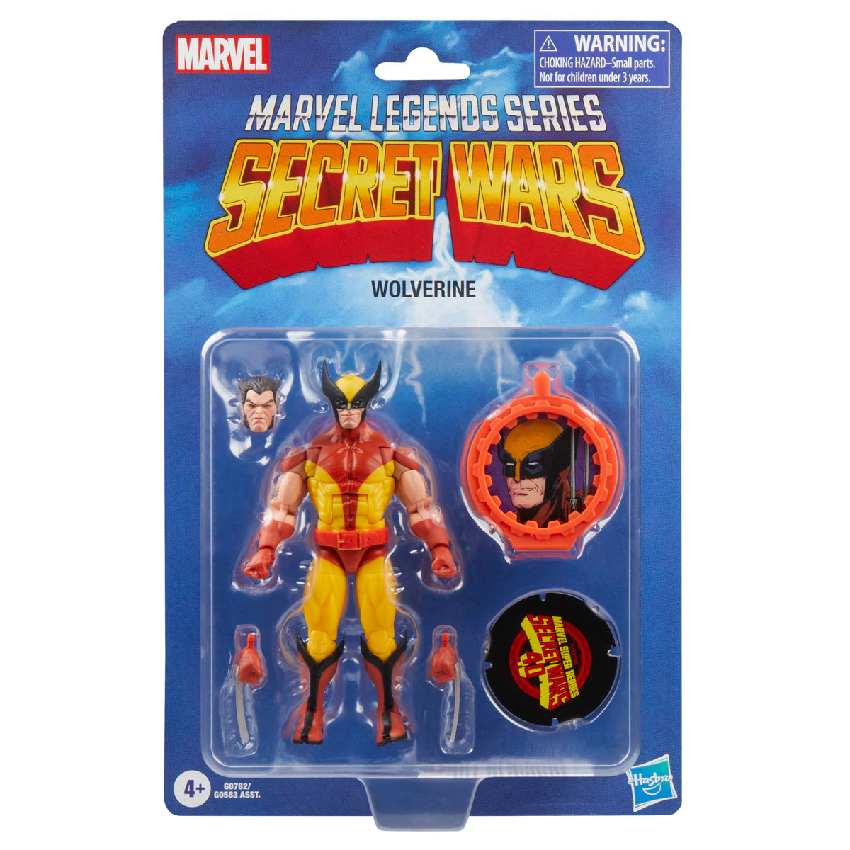 Marvel Wolverine figure head sculpt close up, showcasing detailed facial features for display or gifting.