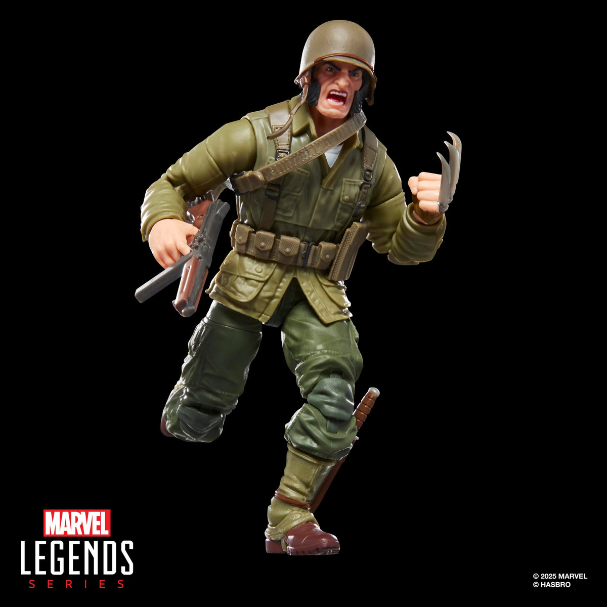 Marvel Wolverine WWII Logan figure poseable articulation for dynamic shelf displays