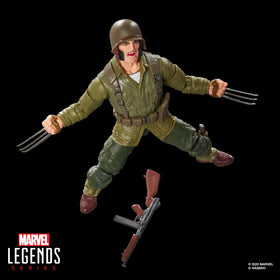 Marvel Wolverine WWII Logan figure alternate head swap option
