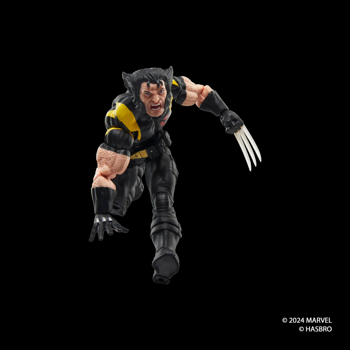 Close-up of Marvel Wolverine accessories for display-ready setup