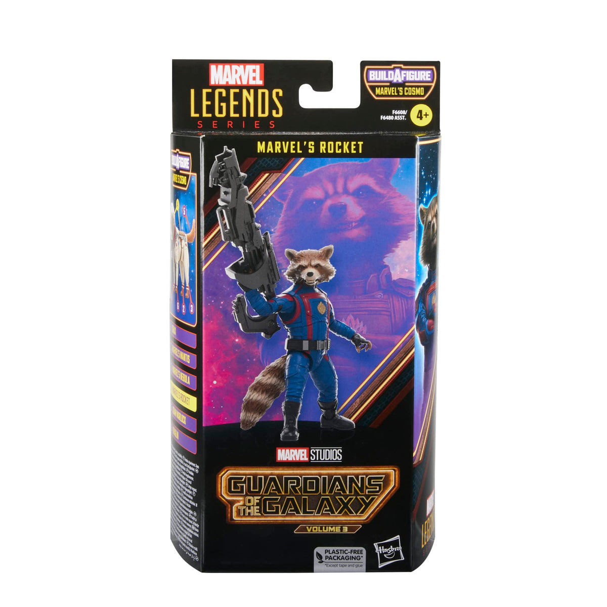 Marvel's Rocket articulation angles for poseable display and photography.