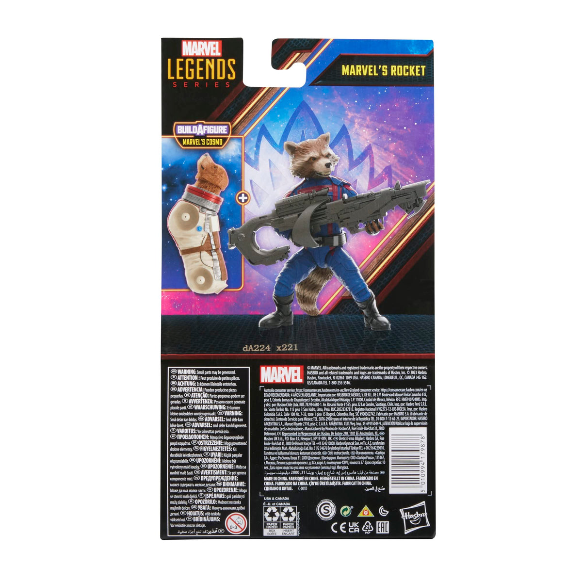 Marvel's Rocket with blaster accessory for authentic movie-inspired play.