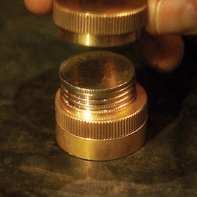 Instruction booklet accompanies brass props for easy mastery