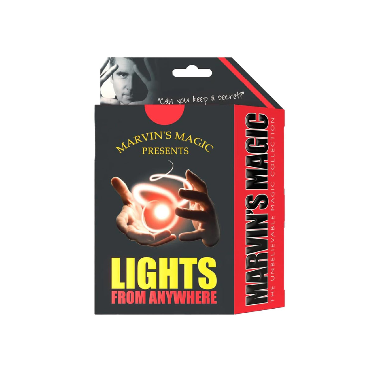 Marvin's Magic Lights From Anywhere red light appearance for captivating performances.