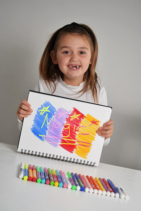 Mess-free Marvin's Magic pens keep kids focused on creativity during travel or at home.