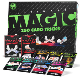 Marvin's Magic Ultimate 250 Card Tricks Set box shown for home performances