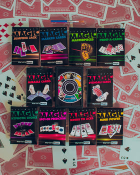 Marvin's Magic Ultimate 250 Card Tricks Set instruction booklet used for learning