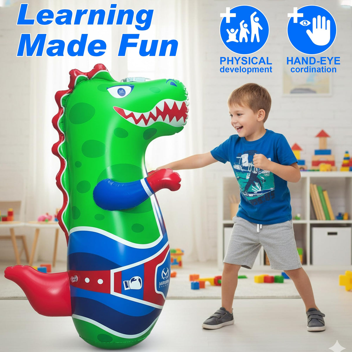 Marwan Sports Punch helps boost hand-eye coordination through punching and bopping