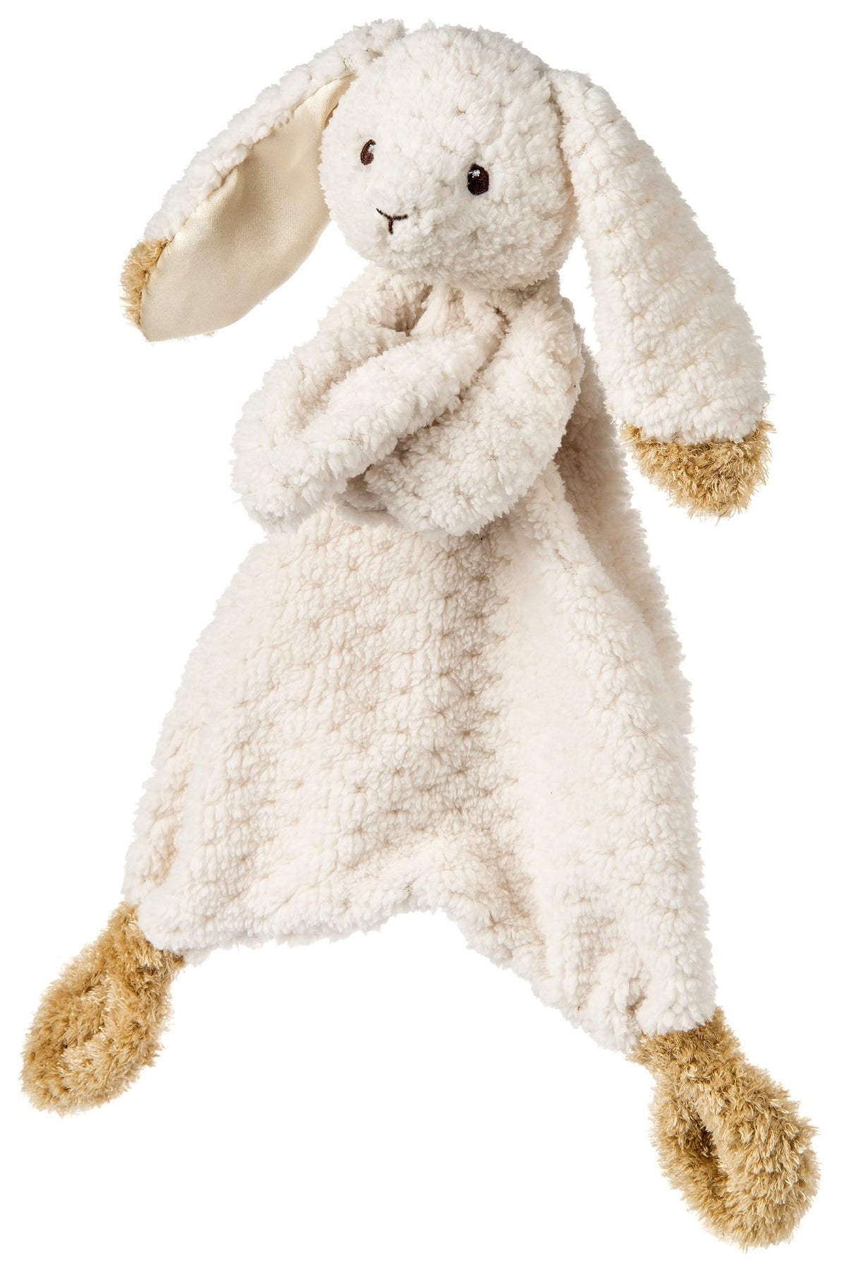 Mary Meyer Lovey attached blanket detail promotes combined cuddle and warmth
