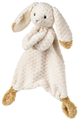 Mary Meyer Lovey attached blanket detail promotes combined cuddle and warmth