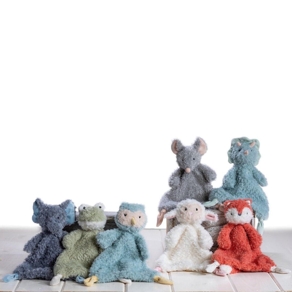 Mary Meyer Lovey Fox body shows a floppy, blanket-like shape ideal for cuddling on the go.