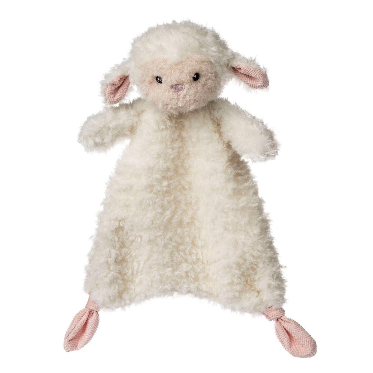 Mary Meyer Lovey Lamb 11-inch cuddly companion made from recycled materials for soothing snuggles.