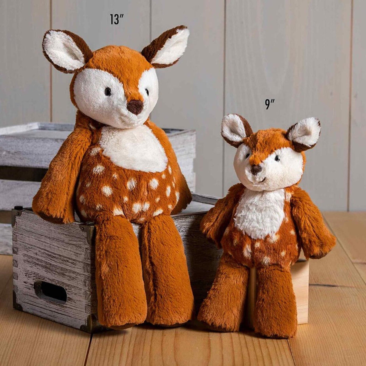Mary Meyer Marshmallow Fawn care-wash guidance shows machine-washable convenience at home.