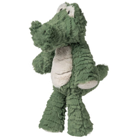 Mary Meyer Marshmallow Zoo alligator front view for cuddling and play.