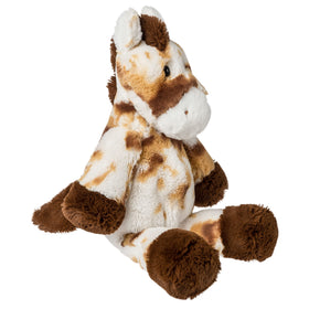 Mary Meyer Marshmallow Zoo S'mores Pony fabric detail captures plush texture and durable stitching