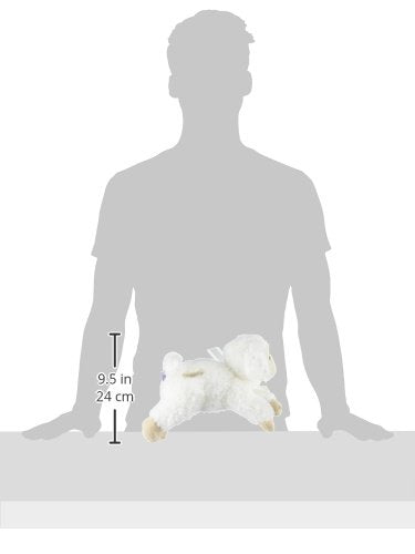 Mary Meyer Melody wind-up lamb toy in nursery setting, ideal baptism gift idea