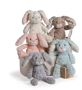 Mary Meyer Shadow Putty Bunny fabric texture close-up, durable and easy to clean for everyday use.