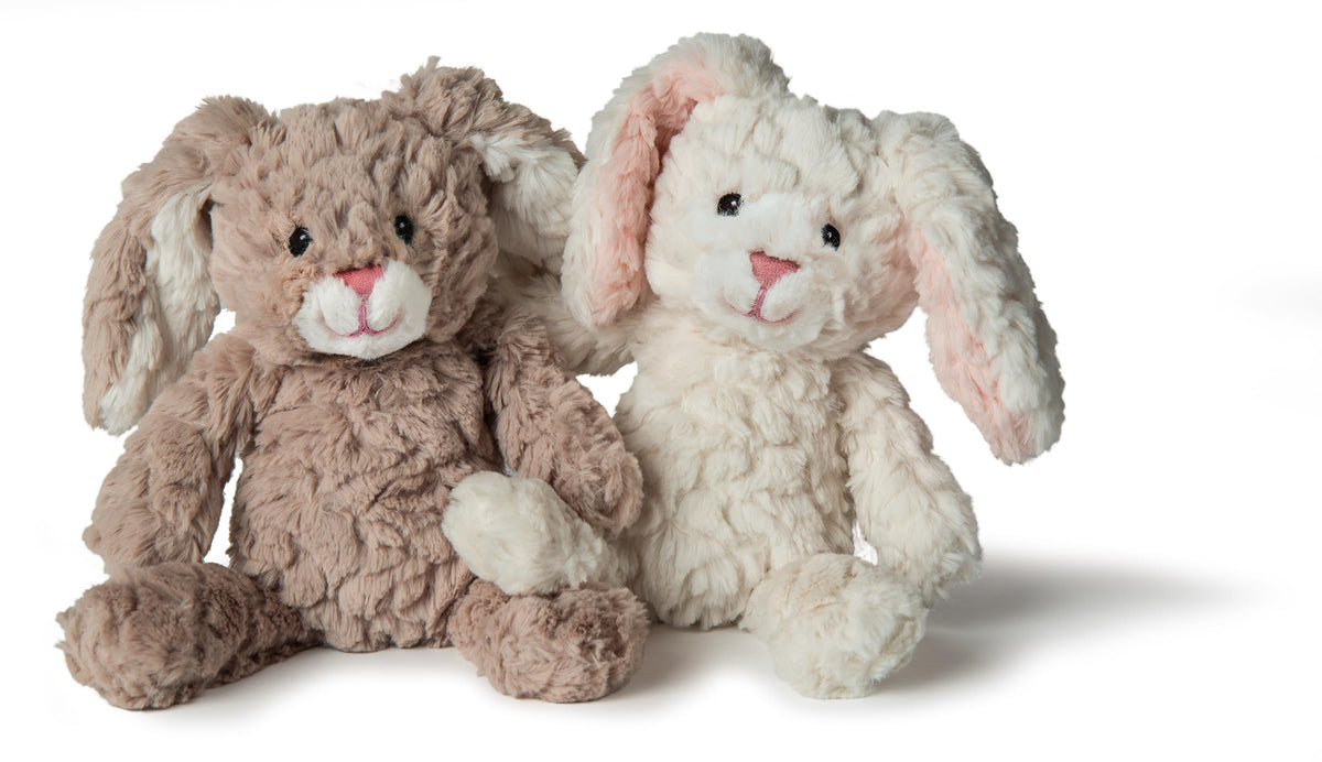 Mary Meyer Putty Bunny tan ears close-up showing soft fabric and stitching