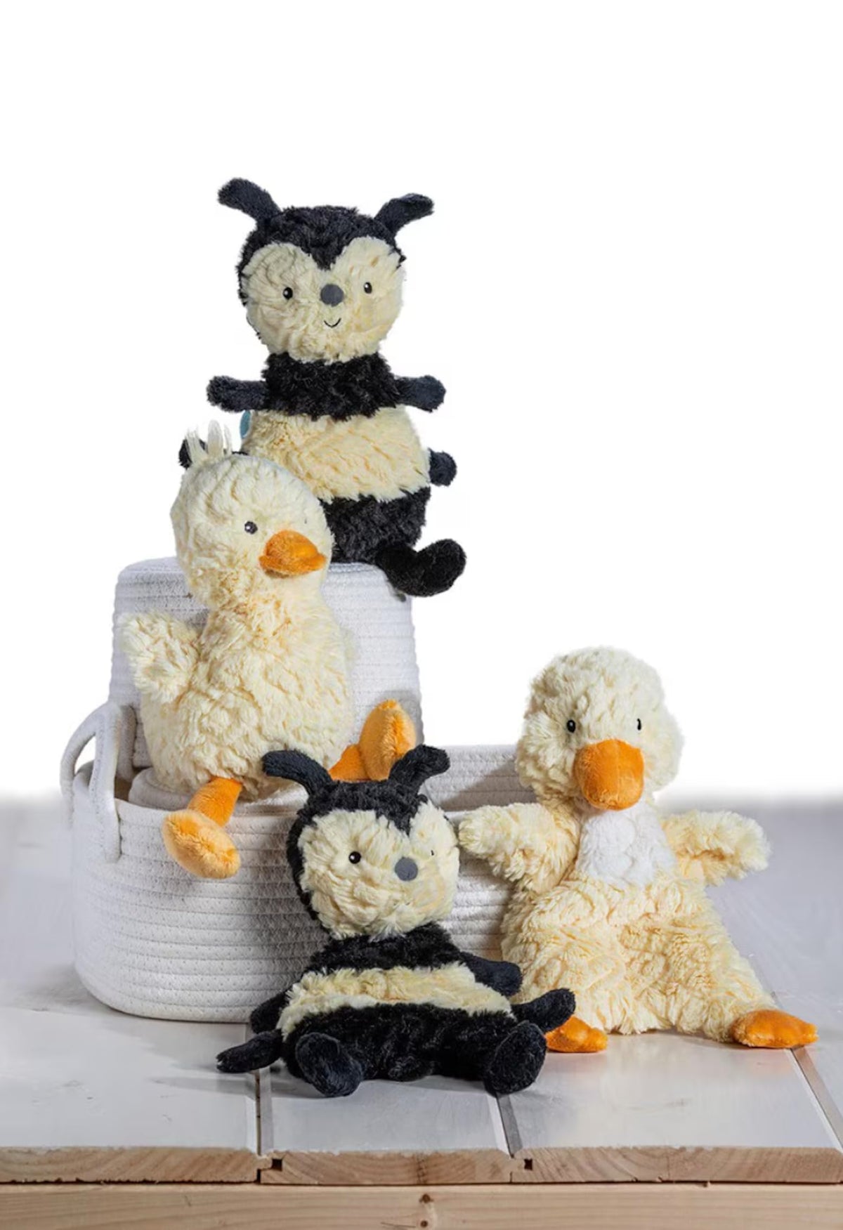 Mary Meyer Putty Duck Lovey measures 11 inches, ideal for little hands.