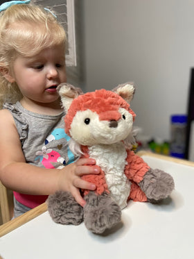 Mary Meyer Putty Fox plush fabric is ultra-soft for little hands.