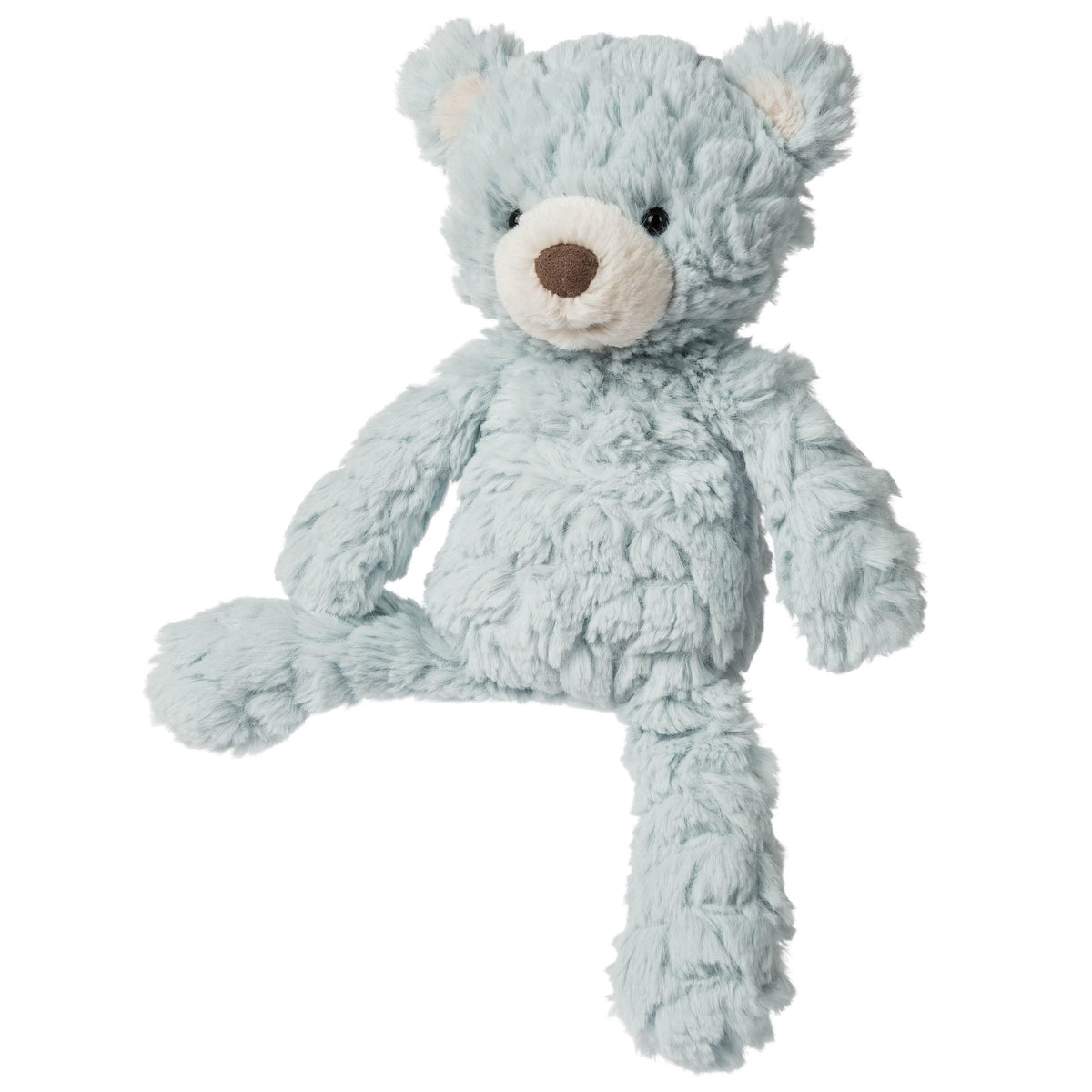 Mary Meyer Putty teddy bear in seafoam blue for gentle cuddles