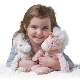 Mary Meyer Putty Unicorn fluffy golden horn enhances magical look