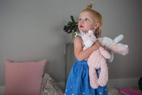 Mary Meyer Putty Unicorn machine washable on cold cycles for easy care