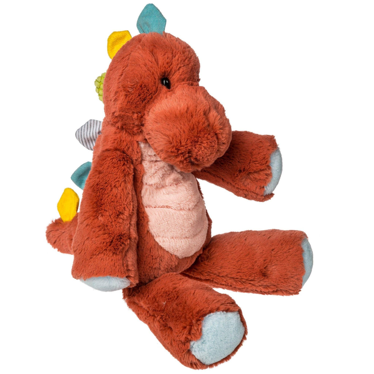 Mary Meyer Marshmallow Zoo Stegosaurus measures 13 inches for easy holding