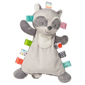 Mary Meyer Taggies Harley Raccoon Lovey 12-inch cuddly companion with satin tags for tactile exploration.