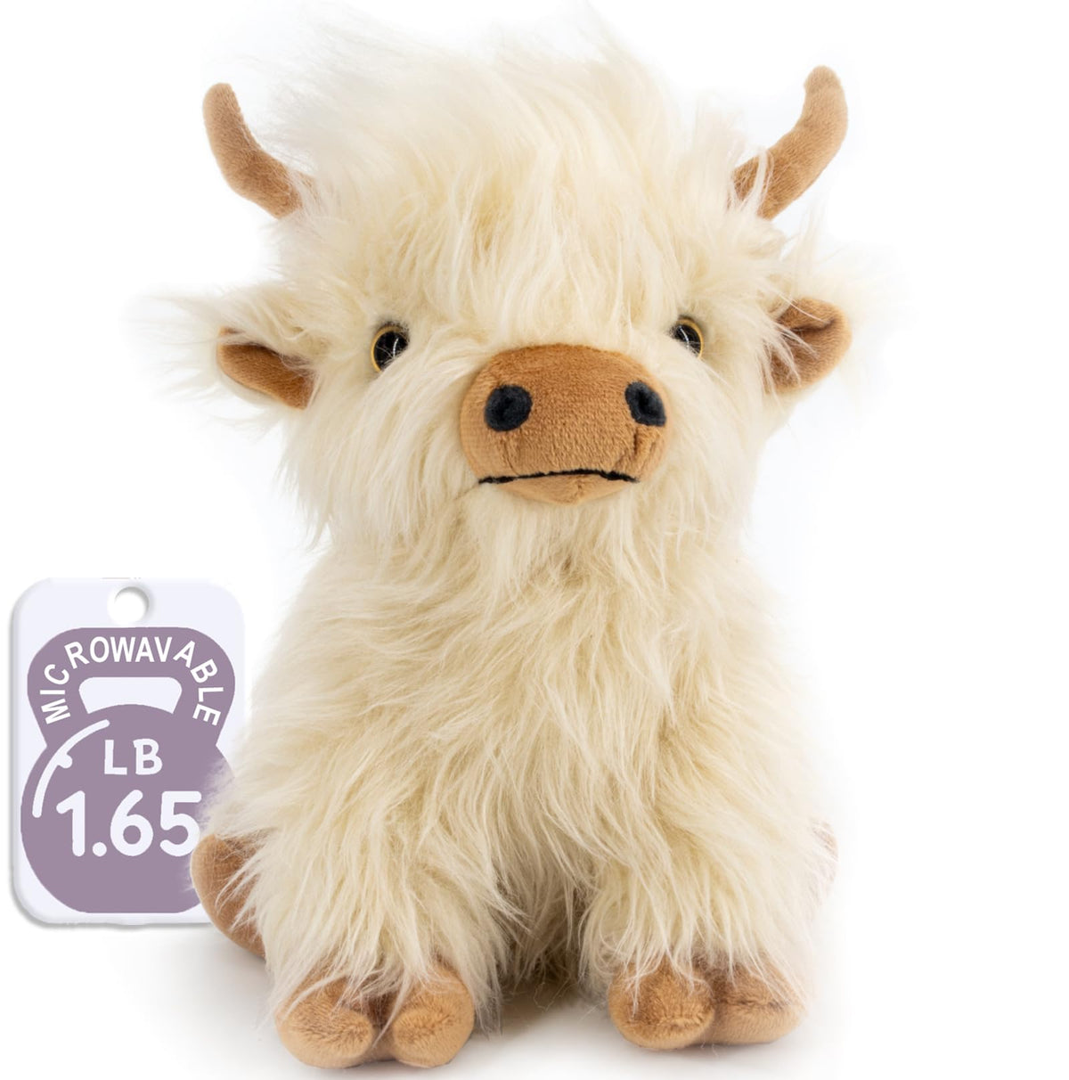 Marysun Highland Cow plush front view, cuddly warmth companion.
