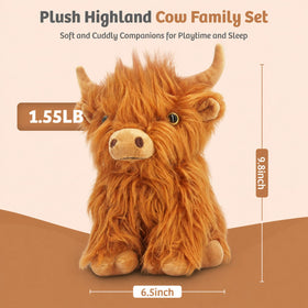 Marysun Highland Cow plush microwavable warmth for comforting moments.
