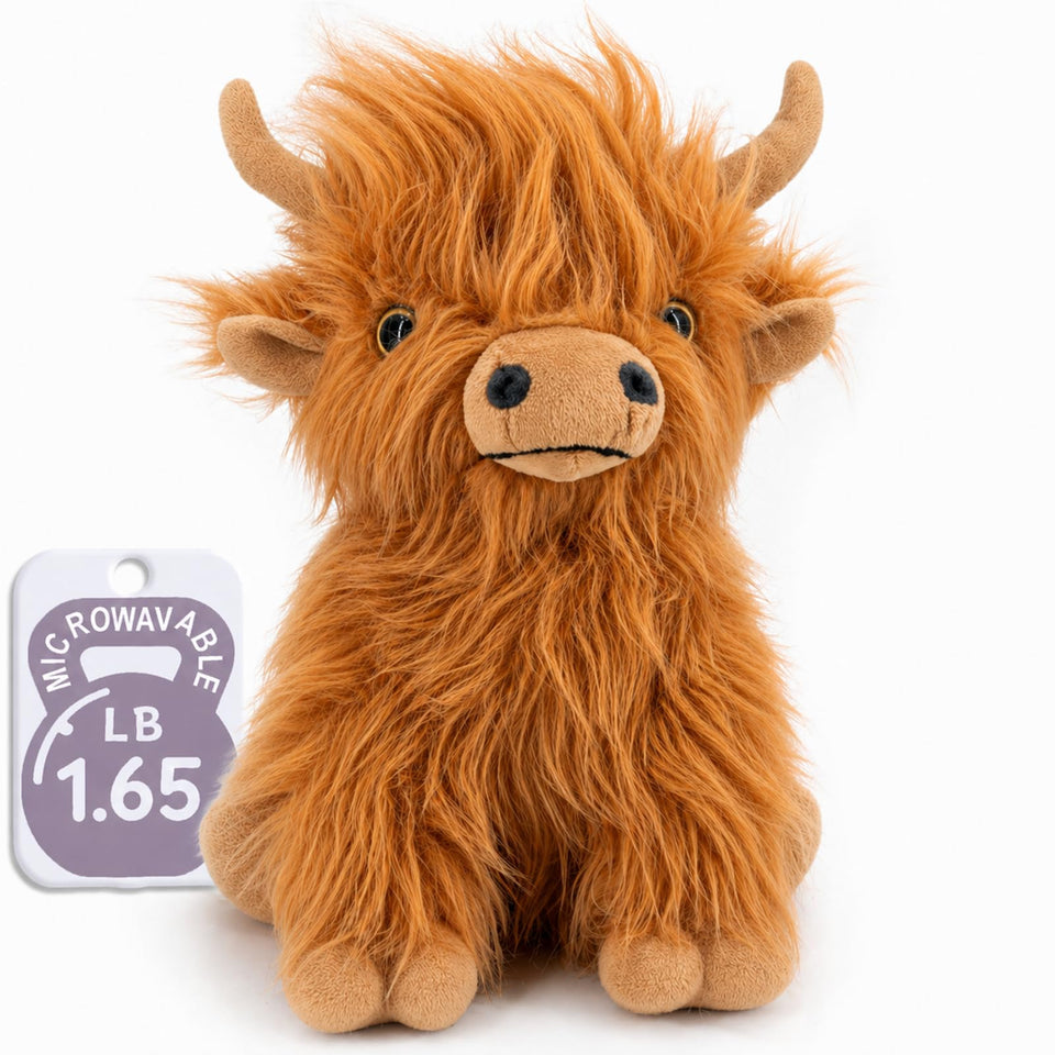 Marysun Highland Cow plush for cozy cuddling and warmth.