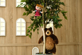 Masha and the Bear bedtime cuddle companion supports calm nights.