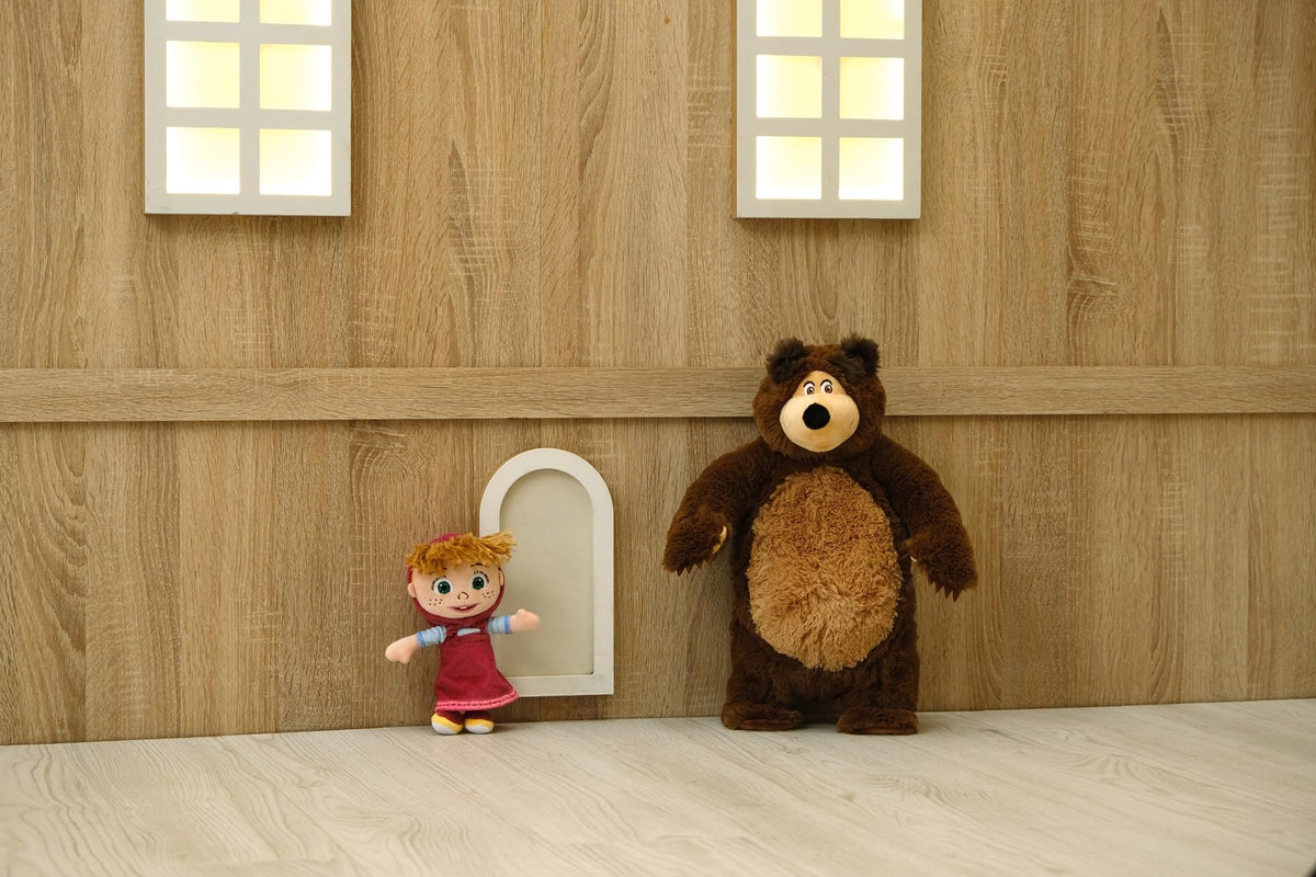Masha and the Bear collectible plush appeals to fans and collectors.